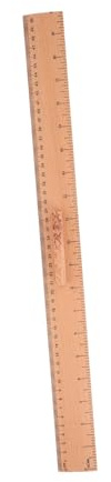 PLAFOPE Sewing Rulers and Guides for Fabric with Wooden Scale Ruler Featuring Singlesided Markings, Lightweight Design, Natural Aesthetic, for Classroom Teaching and Crafting Projects