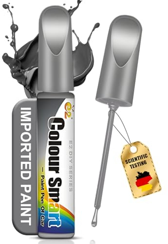 Zoomara 12ml Lackstift Auto, Reparaturstift Für Autolack, Für Kratzer Und Lackschäden, Einfache Anwendung, Unsichtbare Ausbesserung, Verbessert Das Erscheinungsbild (Silber)