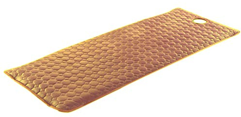 Coprimaterasso Per Lettino Da Massaggio Copriletto for lettino da massaggio Spa, lenzuolo spesso, antiscivolo, for salone di bellezza, materasso con foro for il respiro del viso, 190x80 cm(Brown)