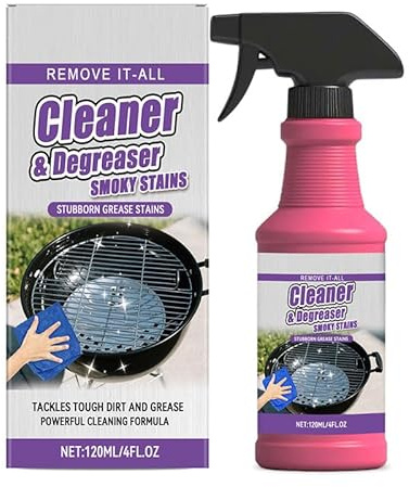 Grillreiniger, 2026 New Fast-Acting Heavy-Duty Grill Degreaser Spray, Backofen- und Grillreiniger Reinigungsmittel für Gasgrill, Edelstahl, Gusseisen (1PCS)