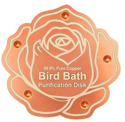 Générique Bird Bath Copper Disk - koppar 3,94 tum, reningspanel väderbeständig | Fågel badrenare för bakgård trädgård hemmaägare trädgårdsmästare entusiaster