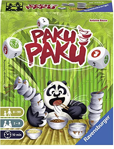 Ravensburger Paku Paku Niños y adultos Juego de habilidades motrices finas - Juego de tablero (Juego de habilidades motrices finas, Niños y adultos, 10 min, Niño/niña, 8 año(s), 110 mm)