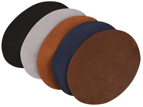 FTVOGUE Eisen Auf Patches Ovale Form PU Leder Patch Repair Nähen Ellenbogen Knie Patches Kleidung Zubehör