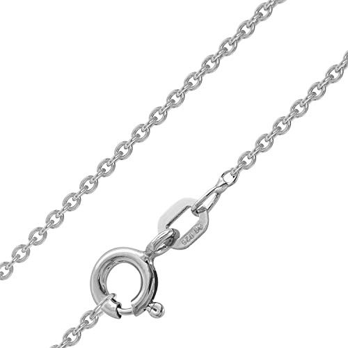 trendor Ankerkette 925 Sterlingsilber Rhodiniert 1,5 mm zauberhafter Silberschmuck für Damen und Herren, wunderschöne Geschenkidee 64031-45 45 cm