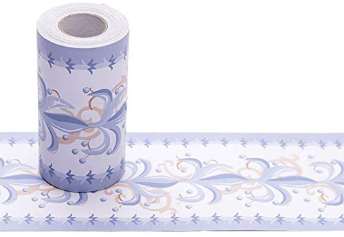 10CM x 10M Tapete PVC Bordüre Selbstklebend Wandbordüre Klebefolie Küche Fensterbank Folie Tapeten Badezimmer Dekoration Bordüren (H)