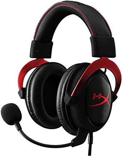 HyperX Cloud II Casque de Jeu | Son Surround 7.1 | Cadre en Aluminium | Microphone antibruit Amovible | Hi-FI avec Pilotes Audio de 53 mm | Compatible avec PC/PS4/Xbox/Mac/Mobile/VR – Rouge