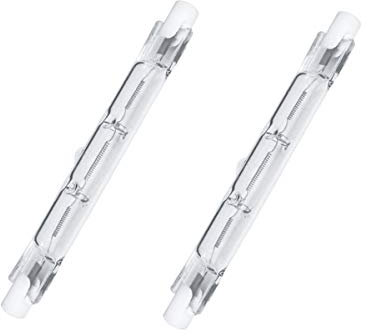LEDLUX 2 Pezzi Lampade Alogena R7S Dimmerabile, Bianco Caldo 2800K, R7S 78mm 120W 2215 Lumen