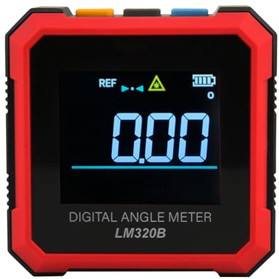 Digitaler Neigungsmesser LED Level Box Winkelmesser Elektronischer Winkelsucher mit magnetischer Hintergrundbeleuchtung Eingebauter Akku zum Messen des Layouts(LM320B)