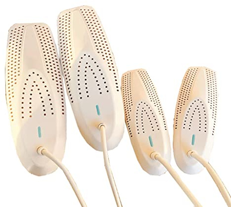 SHATONG Asciuga Scarpe Elettrico Portatile,Scaldascarpe con Luce Viola Asciugatura 360ª Integrale Scalda e asciuga Scarpe per Scarpe nelle Taglie 34-42(Bianco Semplice)