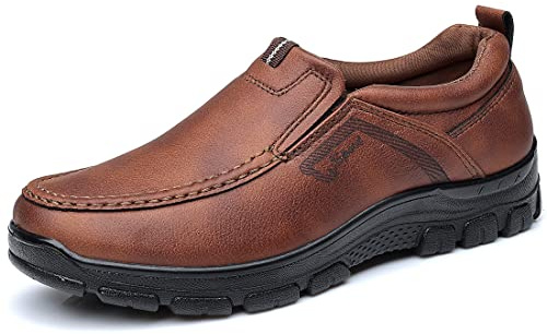 COSIDRAM Men's Slip-On Loafers Casual Lightweight Walking Shoes Daily Wear | Timeless casual shape, refined stitching craft, versatile style suitable for daily strolls and casual outdoor outings