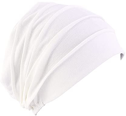 Chemo Hat Mütze für Frauen Kopftuch,Weicher Baumwolle Slouchy Bandana Turban Chemo Krebs Cap Hijab Bonnet Kopftücher Schal Hut Kopfbedeckung Schlafmütze Muslimisches Chemotherapie-Kappe Kopftuch
