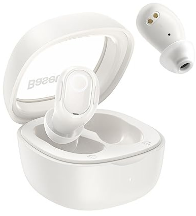 Baseus Auriculares Bluetooth Bowie WM02 TWS, BT 5.3 inalámbricos en Color Blanco (NGTW180002)
