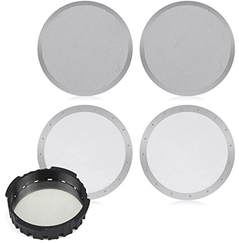 Filtre à Café en Acier Inoxydable Filtre à Café Réutilisable Passoire à Expresso 61 mm pour Machines à Café 4 Pièces 2 Types
