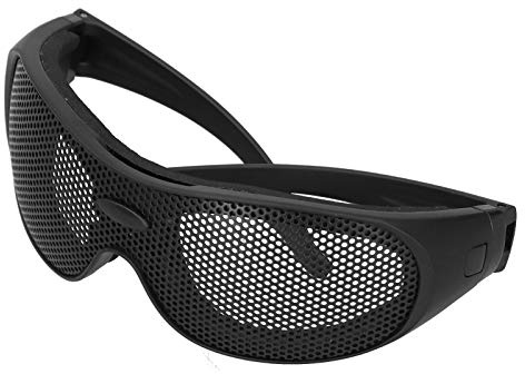 Akozon Airsoft-Mesh-Brille, Schutzbrille, Schlagfester Draht, Sicherheitsglas, UV400, für Militärfans, CS-Outdoor-Spiel, Brille, Lentes Iron Mesh-Muster