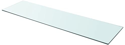 homiuse Wandregal Regalboden Glas Transparent 110x30 cm Regal Wand Wandregal KüChe Regale FüR WäNde HäNgeregal Wandboard BüCherregal Wand Bilderleiste Regal Badezimmer Regalbrett
