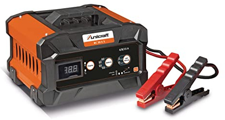 Unicraft Batterielade-/startgerät BC 30 E S (Ladegerät für KFZ, Schnellladung möglich, Ladestrom 4/8 / 15/100 A, Batterieladegerät) 6851050