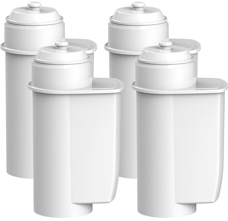AQUA CREST Wasserfilter Ersatz für Siemens® EQ Series, EQ5/EQ6/EQ7/EQ9 (4) | für EQ6 Plus S700, EQ500/EQ700, Brita® Intenza® TZ70033A/TZ70003, Bosch® TCZ7033, TÜV SÜD Zertifiziert, Reduzieren PFAS (4)