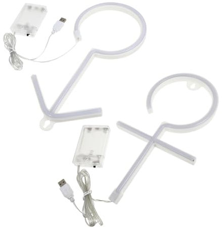 DOITOOL Neon Zeichen Licht Neon Zeichen en Nacht Lampe für Schlafzimmer Hängen Geschlecht Logo