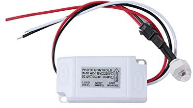 Interruttore sensore di controllo luci fotocellula crepuscolo all'alba antipioggia mini per luci esterne luci luminose illuminate interruttore IP44 DC12V 24V AC220V 25A 100W (12V)