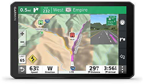 Garmin Camper 890MT-S Advanced Camper Sat Nav with 8 Inch Touch Display, Traffic and Voice-Activated Navigation (Renewed)