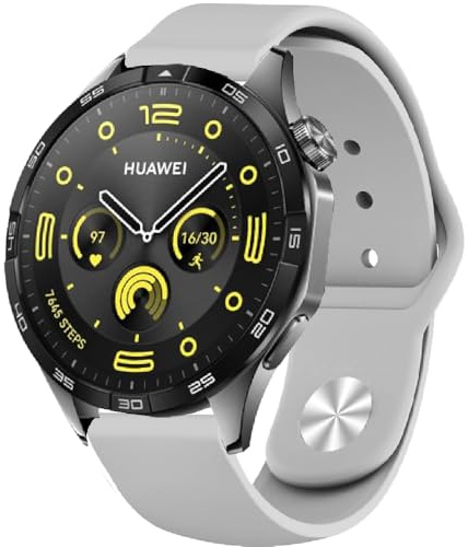 Replacement Band Silicone for Huawei Watch 5 46mm/4/3/3Pro, 22mm Bracelet Sport Watch Strap for Huawei Watch GT 6 Pro 46mm/6/GT 5 46 mm/5Pro/GT4/3/3Pro/2/2e/2Pro