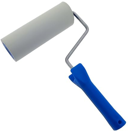 varivendo Tapeten-Nahtrolle & Andrückwalze – Präziser Kantenroller für glatte Tapetenübergänge, 180 mm Moosgummirolle gerillt/konisch