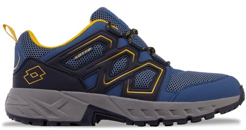 Lotto, Zapatillas Unisex Adulto, Midblue Yellow, 43 EU