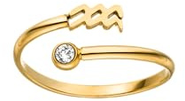 Purelei Sternzeichen Ring – Wasserfester Damenring aus langlebigem Edelstahl – Verstellbare Ringe von Größe 50 bis 66 – Modeschmuck für deinen individuellen Look
