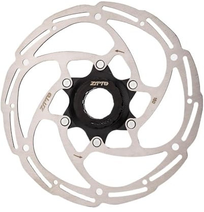 Bremsscheibe Fahrradbremse Center Disc Lock Rotoren 203 180 160 140 mm hochfester Stahl 1,8 mm passend for alle Beläge for MTB-Rennräder Bremsscheiben(CL-180mm Black A)