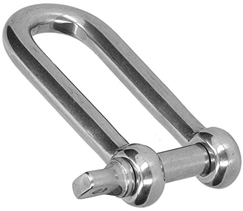 Grillete D Largo 304 Menos Acero Anclaje Recto Tornillo Pin Cadena Cable Conector 10 Uds M4 Accesorios Profesionales (10 piezas M5)