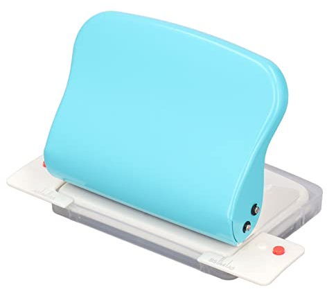 Papierbindemaschine, Handgehaltener Tragbarer Spiralbinder, 10-Loch-Stanzer für A4/A5/B5-Papier, Spulenbuch-Rundlochstanzer mit Lineal für das Schulbüro, 5,5 Mm Lochdurchmesser