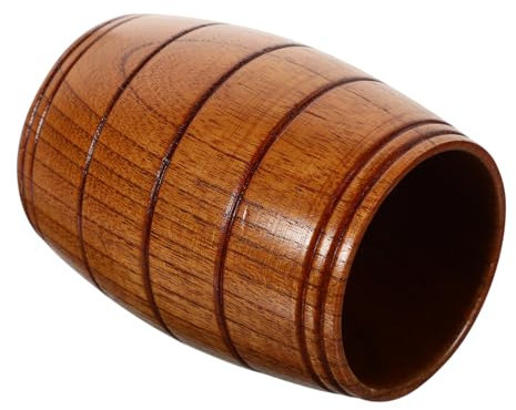 ULTECHNOVO Edle Holzbecher 180ml Trinkbecher für Bier Wein und Tee für Partys