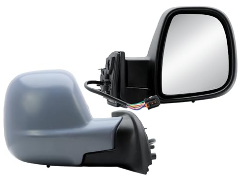 Außenspiegel Rechts Spiegel Elektrisch und Beheizbar Elektronisch Einklappbar Lackierfähig Rückdeckel Für Citroen Berlingo Peugeot Partner Opel Combo Toyota ProAce City 16-24 Fiat Doblo 22-24