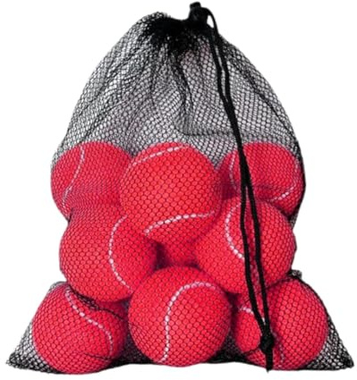 Ronyme 12 Stück Tennisbälle, Spielbälle, 2,52 Zoll Durchmesser, Trainingsbälle, Übungsbälle für Spiele, Schlägersport, Outdoor, Anfänger