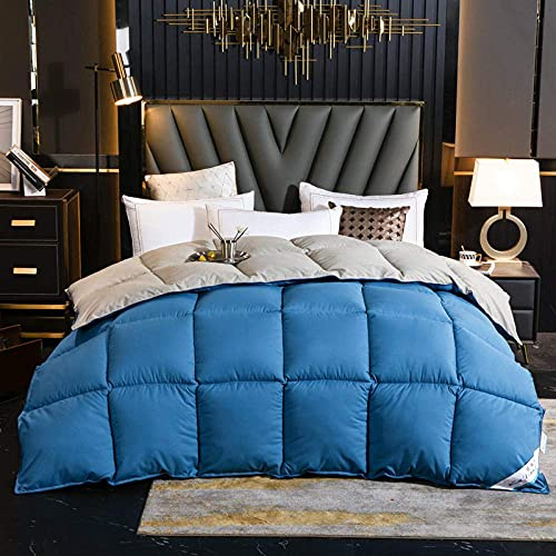NZpost Bettdecke für Kingsize-Betten, 95% weiße Gänsedaunen, Winterdecke, antiallergisch, Einzelbettdecke/Winterdecke, Doppelbettdecke, Winterdecke, Steppdecke (R 220 x 240 cm, 5 kg)