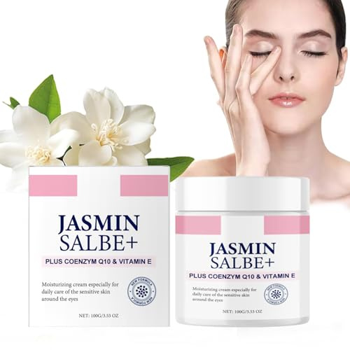 Jasmin Salbe Augen,100ml Jasmin Salbe Für Die Augen,Augencreme Mit Kollagen