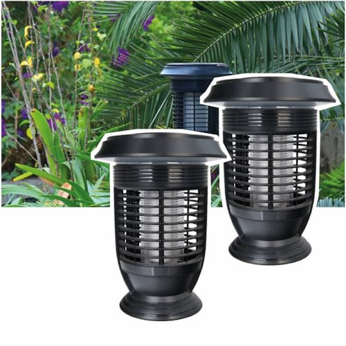 Lot de 2 pièges à Moustique Solaire Auto-nettoyant EZIlight® Mosquito Garden MG 20