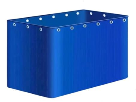Generisch Temporäres Aquariumbecken im Freien für Salzwasserfische – Haltbares PVC-Planenbecken mit Ablassventil, ideale Wasserspeicherplane für Koi-Fische und Schildkröten