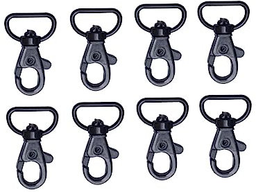 Angoily 8piezas Metalico Con Ganchos Anilla Giratoria d Para Llaveros Resistente y Duradero