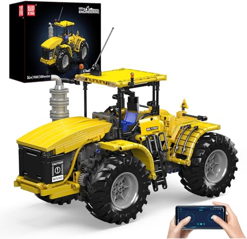 Mould King 17081 Technique Télécommande Charnière Tracteur Kit Pièces de Serrage Ensemble, MOC électrique Lourd véhicule de Construction Tracteur Pièces de Serrage Jouets pour Jeunes/Adultes(1300+)