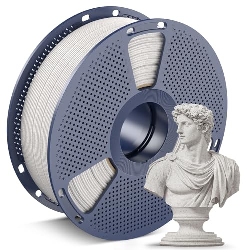 SUNLU Höghastighets Marmor PLA-filament 1,75 mm, 600 mm/s Höghastighets PLA-filament för 3D-skrivare, Naturlig Marmorliknande Textur, Slätt Tryck, 1KG Rödbrun Marmor