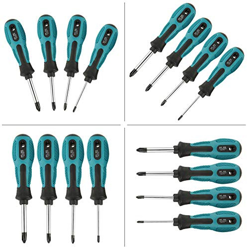 Qcwwy Jeu de Tournevis Magnétiques de Type Y, 4 Pièces, Point de Précision avec Outils Manuels Multifonctionnels, Tournevis