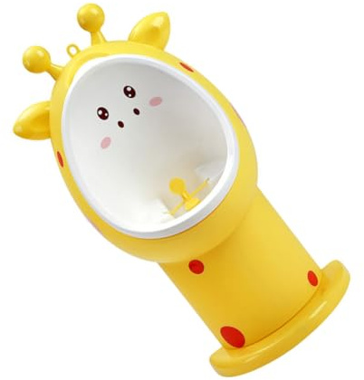 ERINGOGO Orinatoio da Muro per Maschi in Pp Giallo Design Cartone Animato Adorabile, Facile da Pulire e Installare, per Addestramento al Vasino in Casa