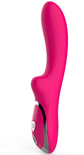Vibratori G-Spot USB ricaricabili con punti magnetici, Massaggiatore stimolatore anale clitorideo vibratore potenti sessuali per donna piccoli grandi e uomo, 10 modalità di vibrazione, rosso
