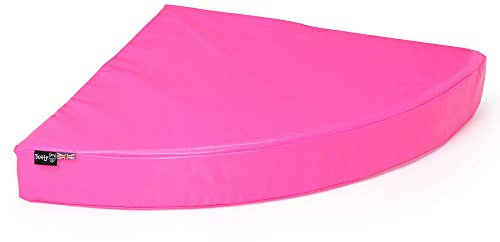 Bunty Outback Vinyl PVC Heavy Duty Pet Dog Corner Bed Mattress Mat Cushion Tough Waterproof - Pink - X-Small