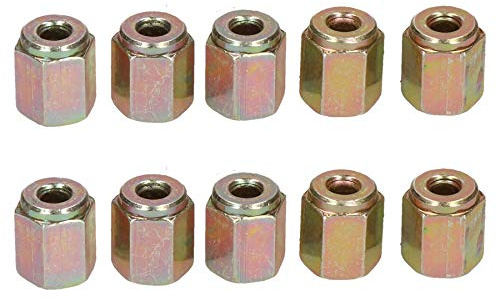 Hembra acero Racores de unión tubo freno 10x1mm para 3/16 Tubo de freno 10PC
