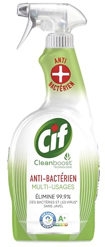 Cif Spray Nettoyant Antibactérien Multi-Usages sans javel 750ml