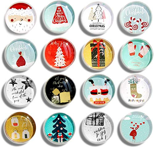 Cosylove 16pcs Kühlschrankmagnete, Kristallglas Kühlschrankmagnete für Büroschränke, Whiteboards, Fotos, schöne dekorative Magnete für zu Hause schmücken