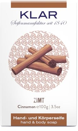 Savon transparent à la cannelle 100 g, certifié Cosmos, sans huile de palme, convient aux peaux normales, a un effet éclaircissant l'humeur, 10963
