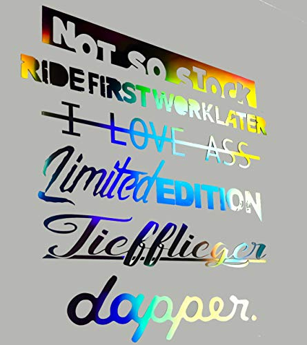 Auto Aufkleber Hologram Carsticker Static Schmuckstück Edition Performance Wunschaufkleber und Wunschfarbe Seitenaufkleber